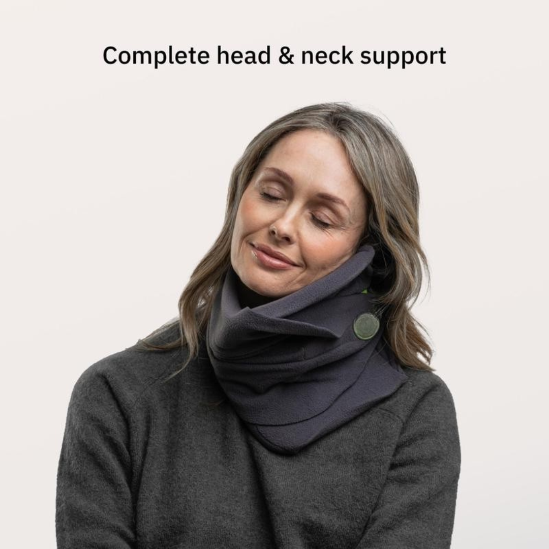 U-Shaped Travel Neck Pillow with Velcro & Removable Cover