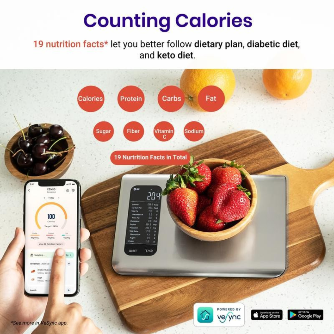 AI Smart Food Kitchen Scale with Nutritional Calculator