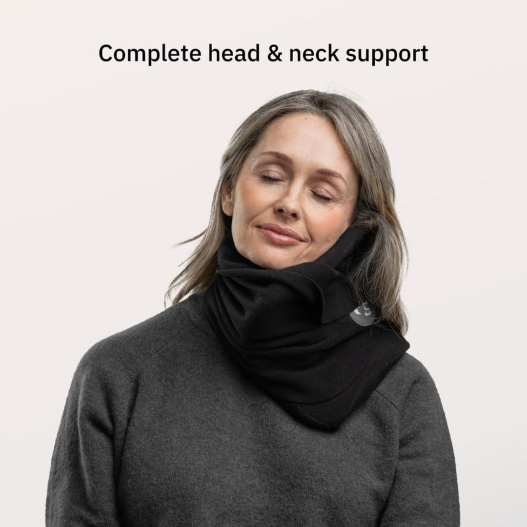 U-Shaped Travel Neck Pillow with Velcro & Removable Cover