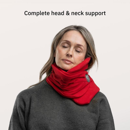 U-Shaped Travel Neck Pillow with Velcro & Removable Cover