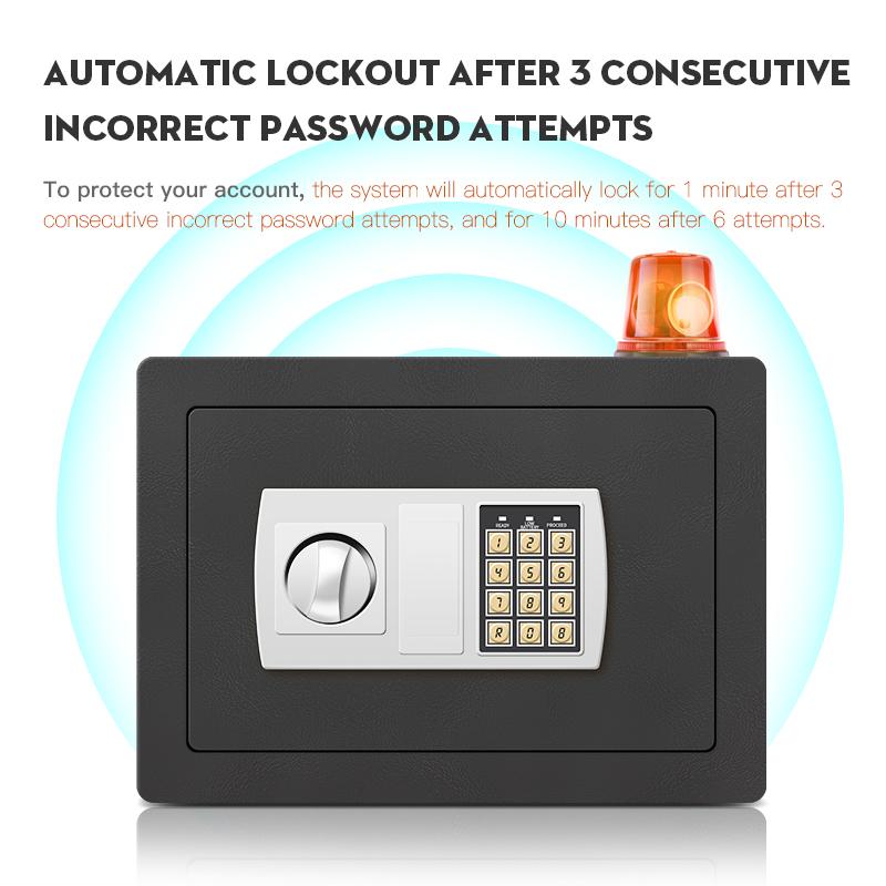 Electronic Drop Slot Safe Box with Digital Keypad Lock