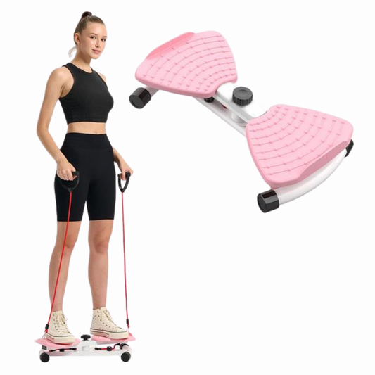 Board Waist Twist Machine and Women Core Workout Exercise