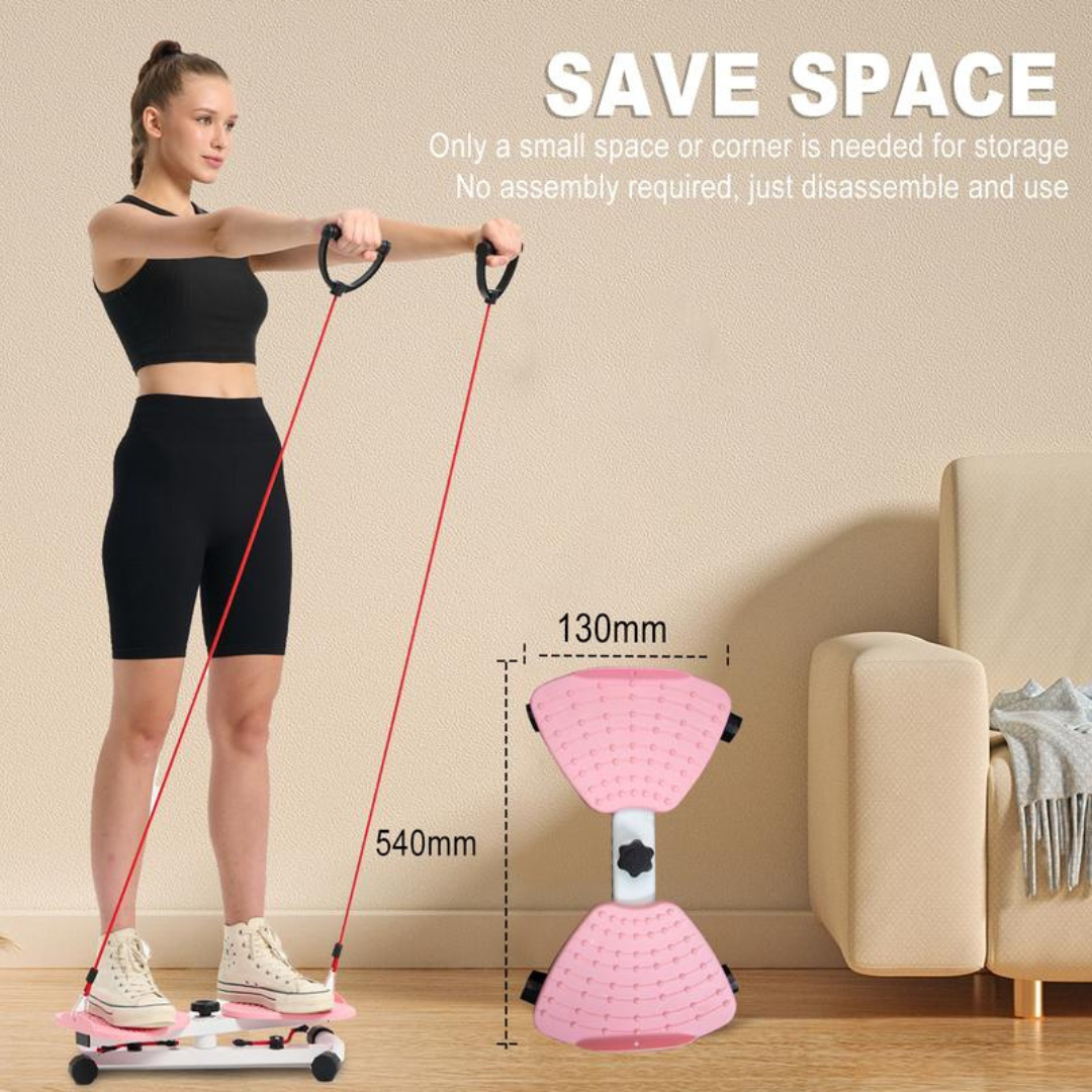 Board Waist Twist Machine and Women Core Workout Exercise