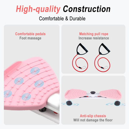 Board Waist Twist Machine and Women Core Workout Exercise