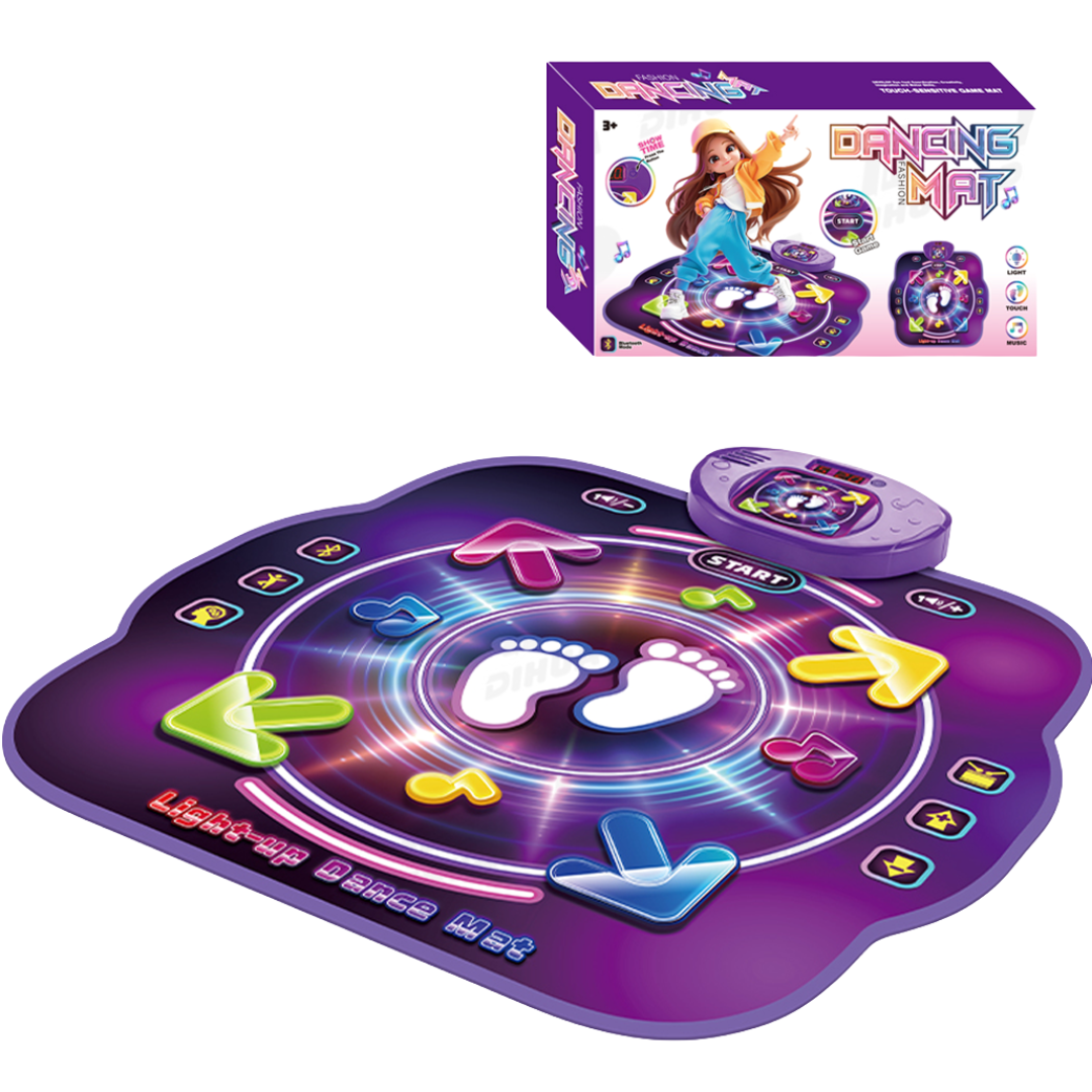 Electronic Dance Pad with Light-up 4-Button Wireless Bluetooth