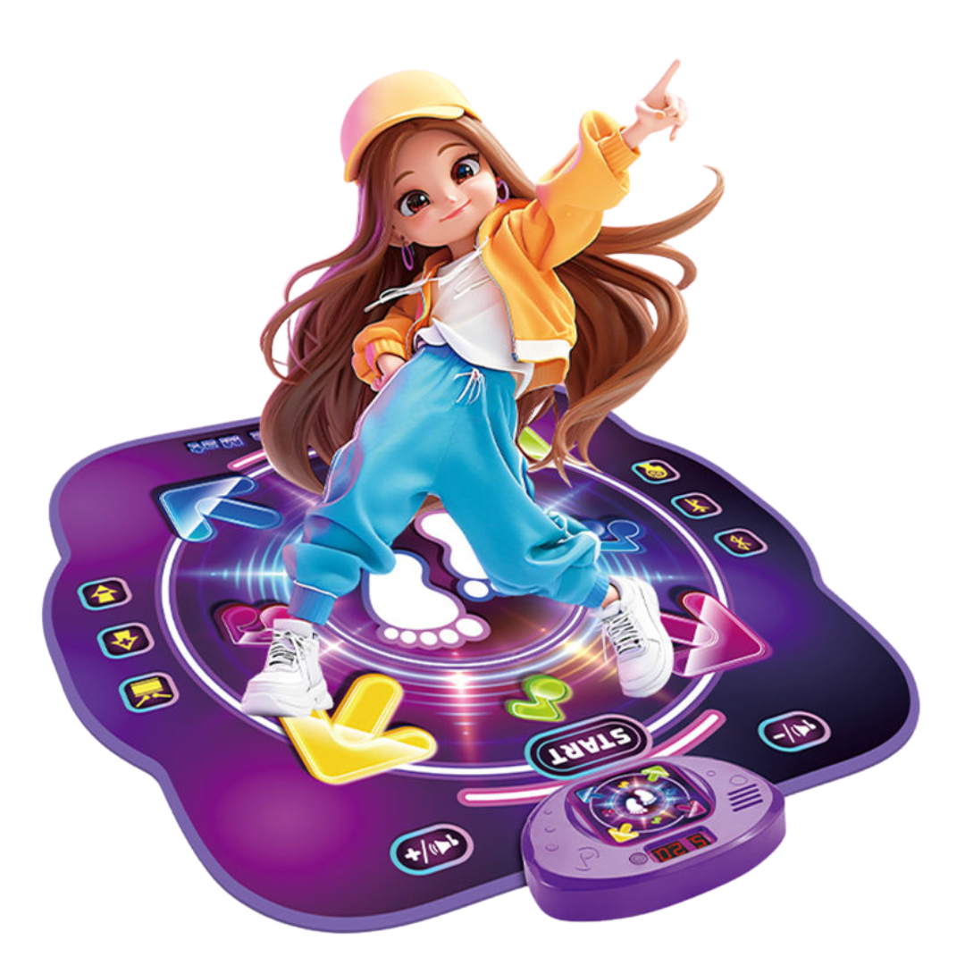 Electronic Dance Pad with Light-up 4-Button Wireless Bluetooth