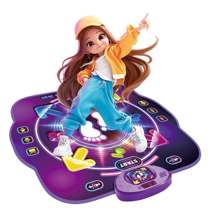 Electronic Dance Pad with Light-up 4-Button Wireless Bluetooth