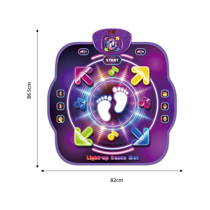 Electronic Dance Pad with Light-up 4-Button Wireless Bluetooth