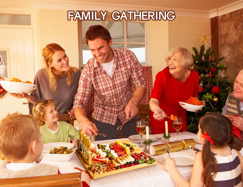 Bamboo Charcuterie Board and Knife Set