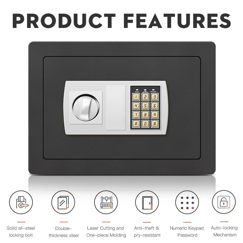 Electronic Drop Slot Safe Box with Digital Keypad Lock