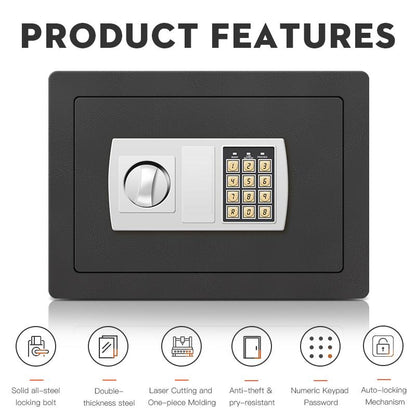 Electronic Drop Slot Safe Box with Digital Keypad Lock