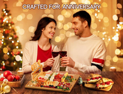 Bamboo Charcuterie Board and Knife Set