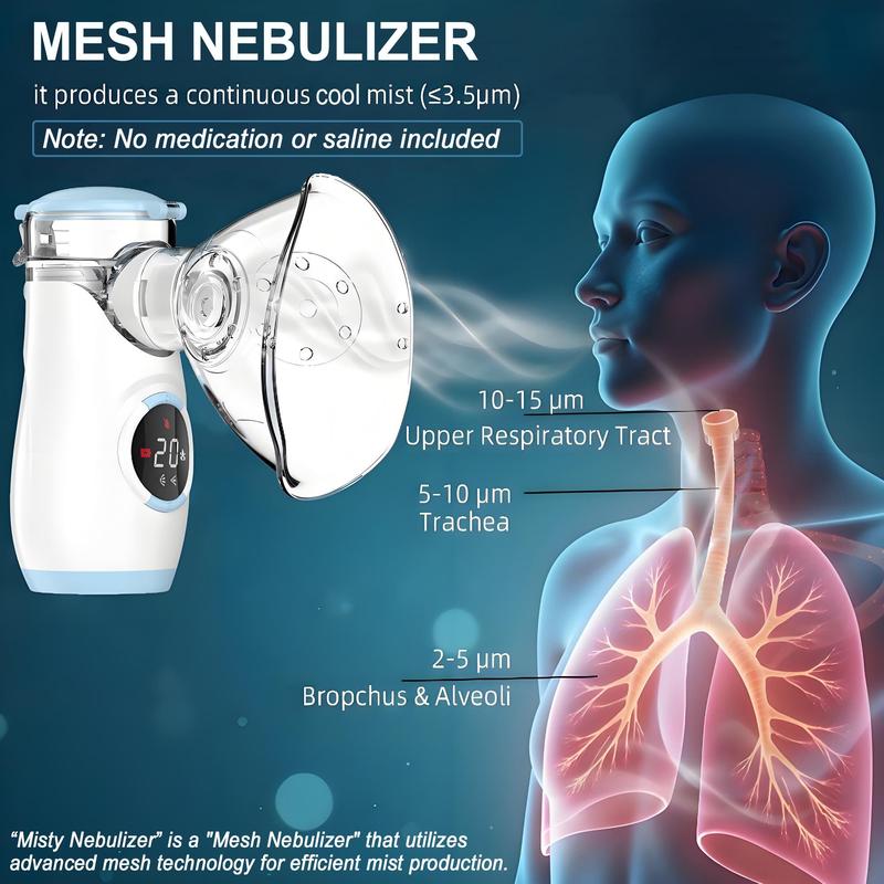 Portable Nebulizer with Intuitive LED Interface