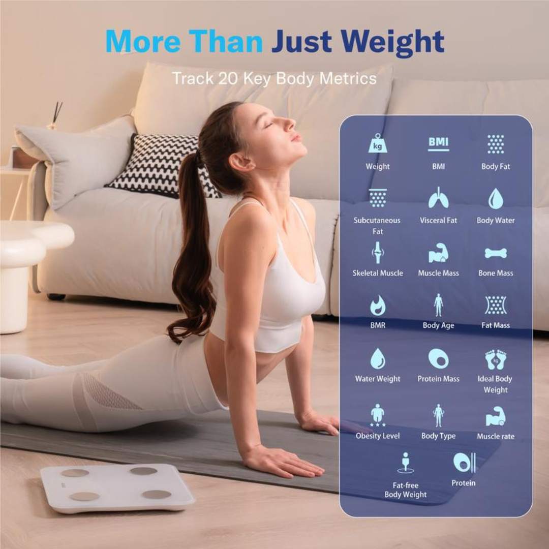 Smart Scale for Body Weight, 7-Color Glowing