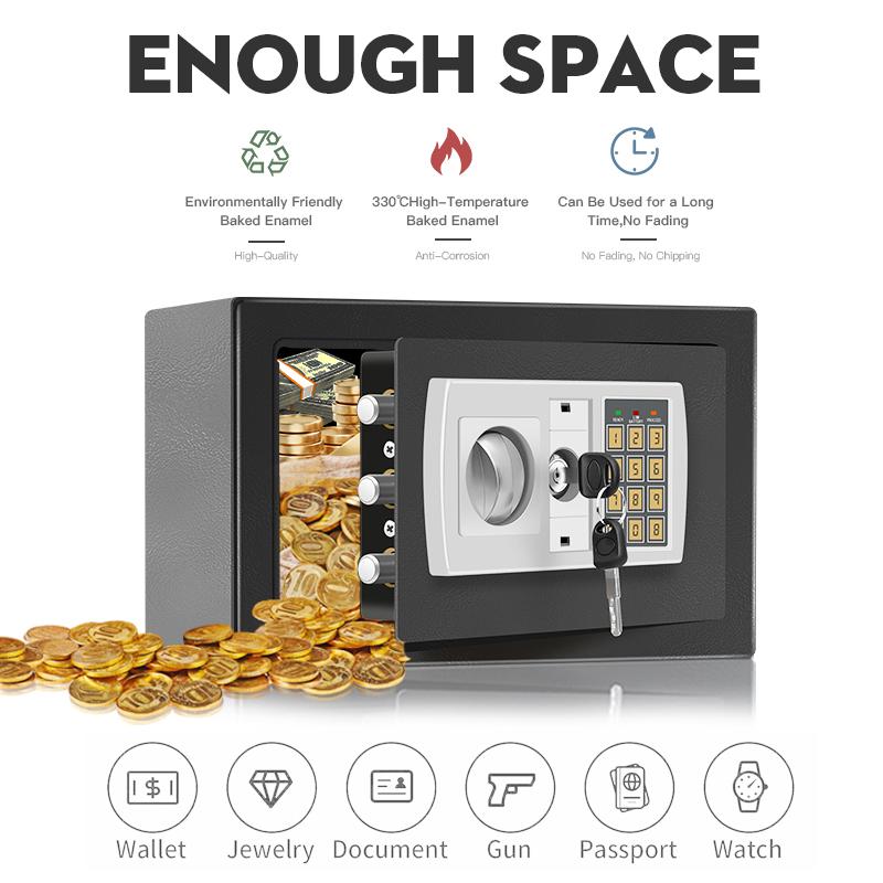 Electronic Drop Slot Safe Box with Digital Keypad Lock