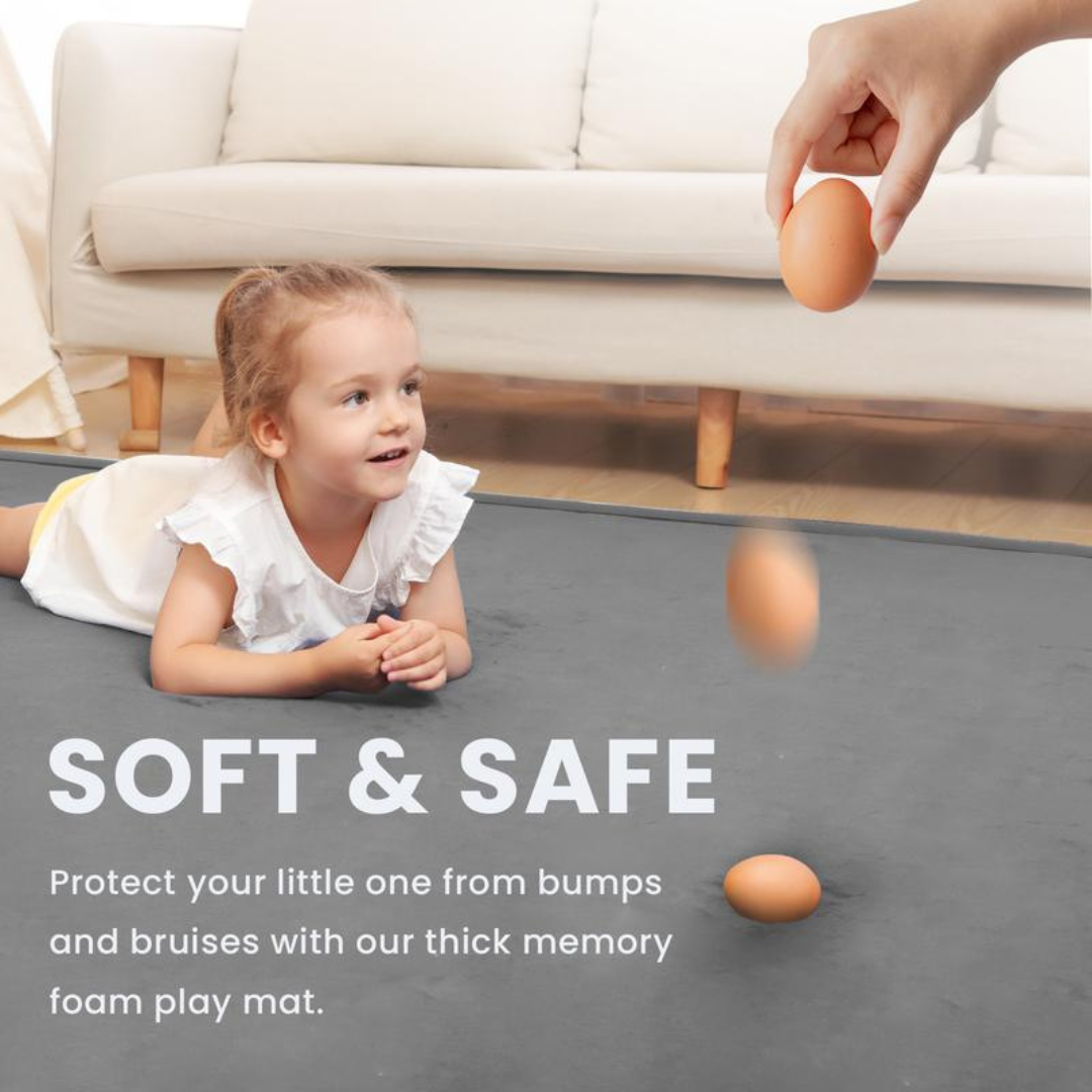 Ultra Soft Memory Foam Play Mat for Tummy Time