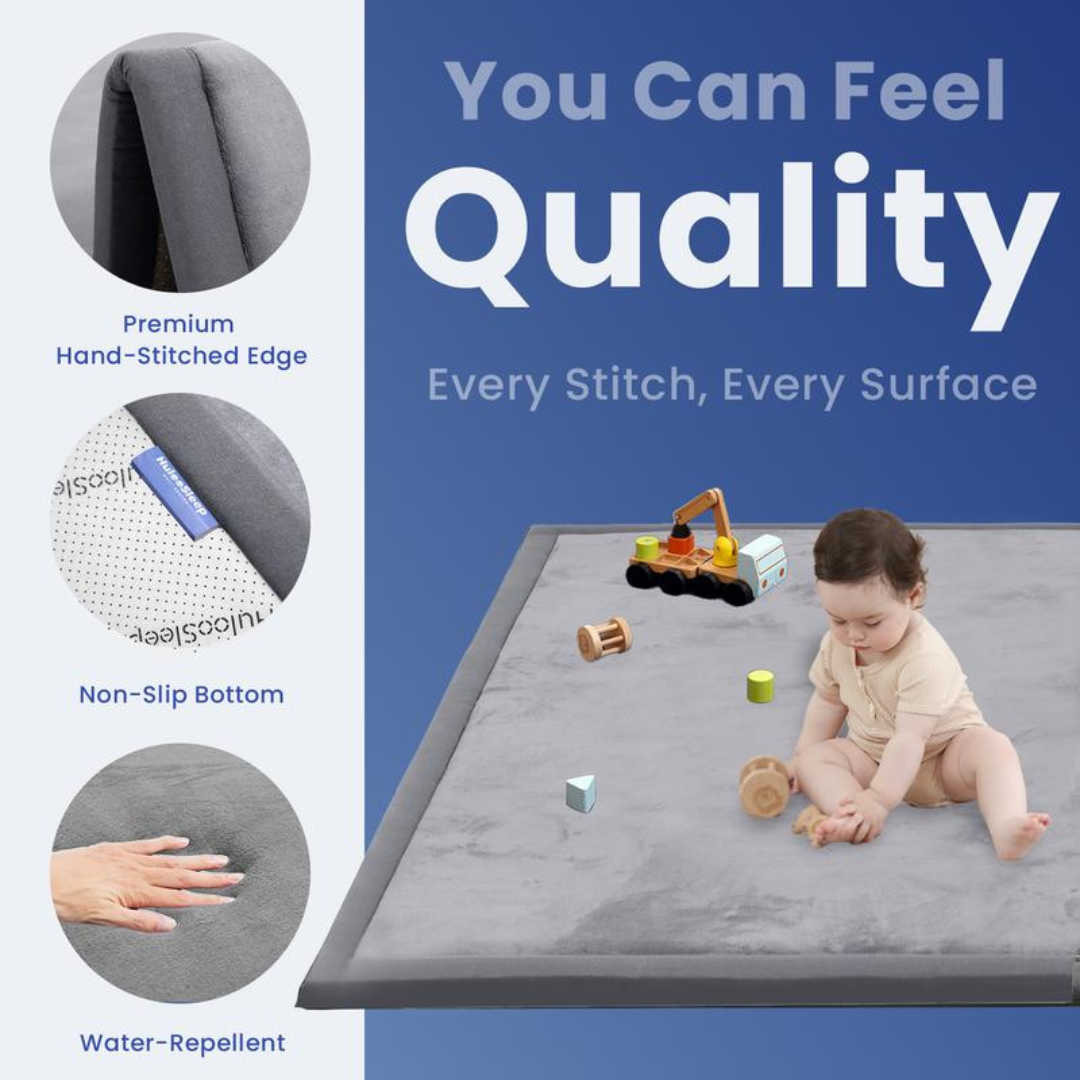 Ultra Soft Memory Foam Play Mat for Tummy Time