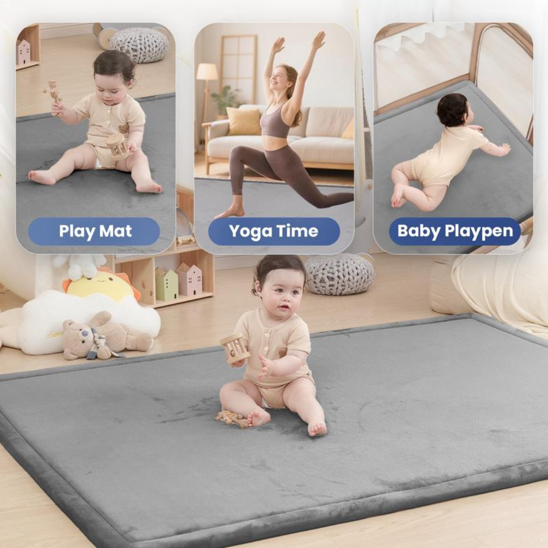 Ultra Soft Memory Foam Play Mat for Tummy Time