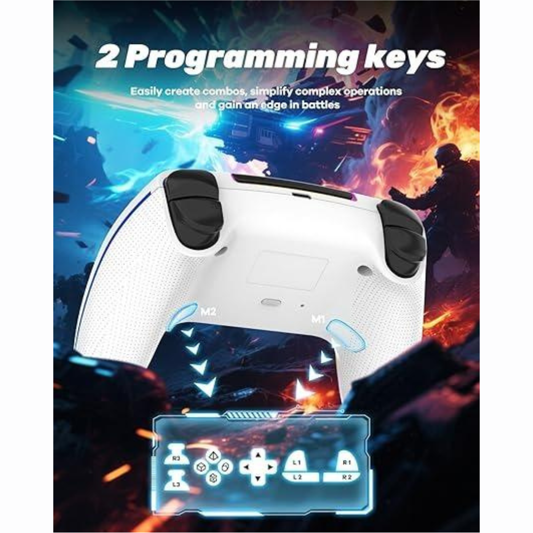 PS5 Pro Wireless Controller with 7 RGB Colors (1pc)