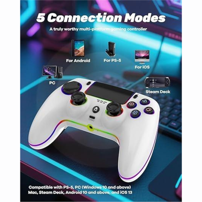 PS5 Pro Wireless Controller with 7 RGB Colors (1pc)