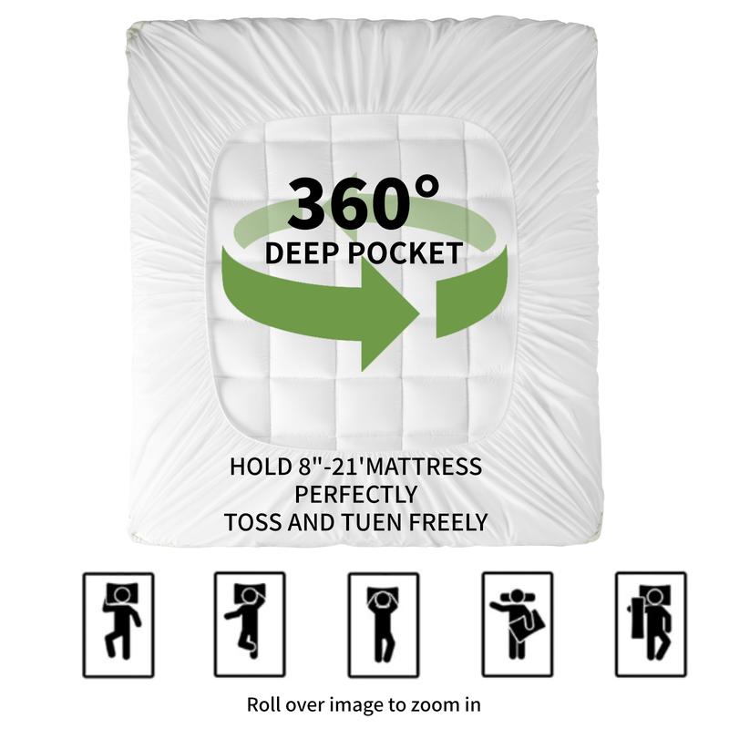 Mattress Topper - Extra Thick Soft Mattress Protector
