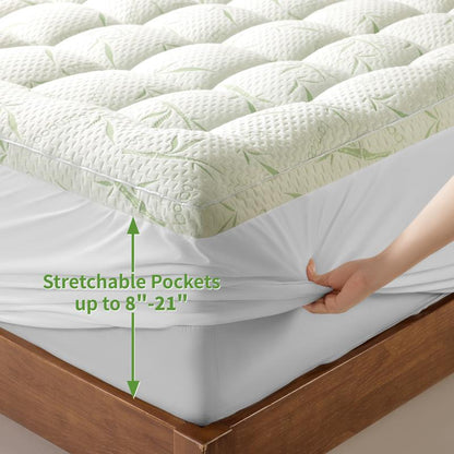Mattress Topper - Extra Thick Soft Mattress Protector